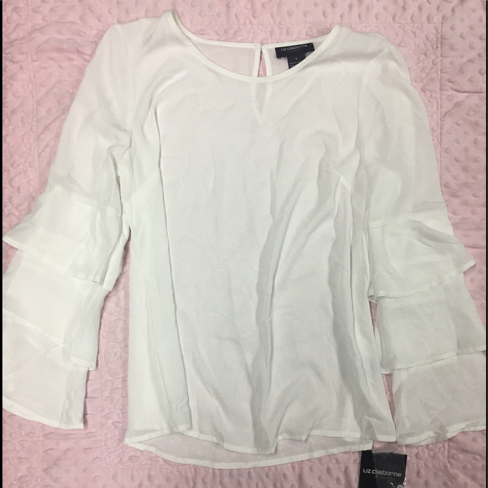 Women's Liz Claiborne‎ tiered sleeve Blouse